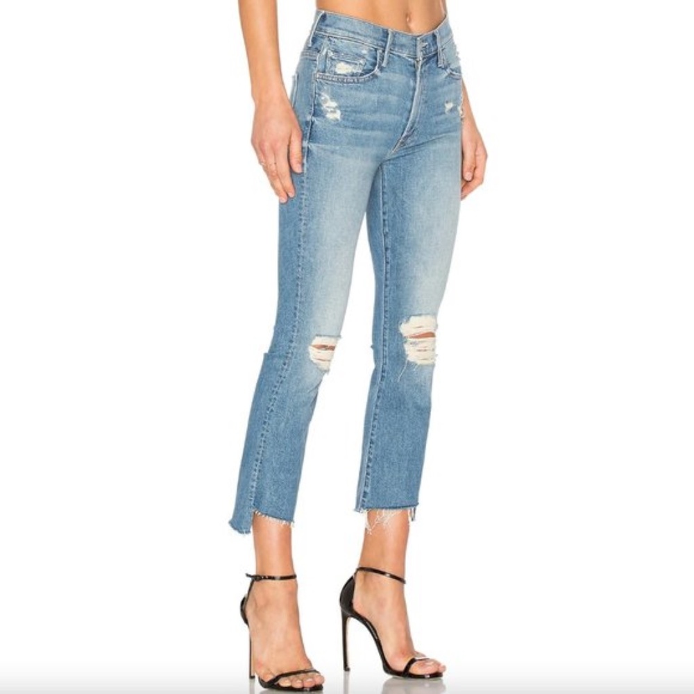 Mother Insider Crop Step Fray Hijacking the runway Size 26